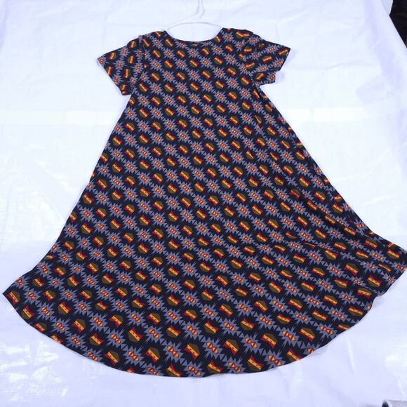 Vintage Lularoe Carly Dress XS Extra Small Swing High Low Long Tunic Top - Picture 2 of 9